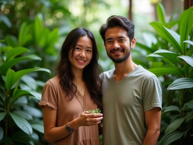 Zöld Inda alapítói, természettel körülvéve