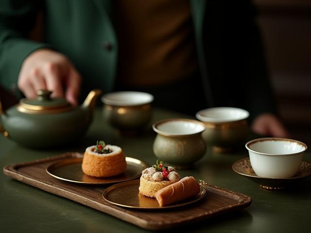 Tea felszolgálása elegáns rendezvényen a Zöld Indában