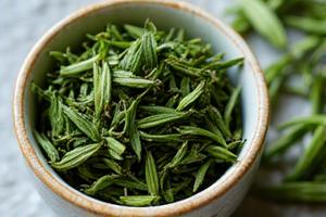 Zöld tea levelek